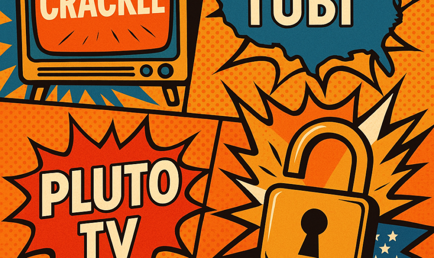 Tubi, Pluto TV, Crackle : Streaming Gratuit US + Astuce d’accès 2025